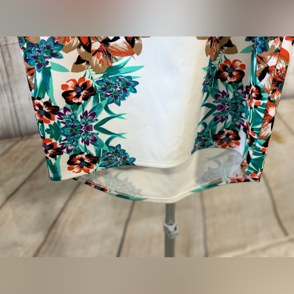 bisou bisou Floral Skirt, Women, Medium Y2K Elastic Waist, tropical - Picture 4 of 8